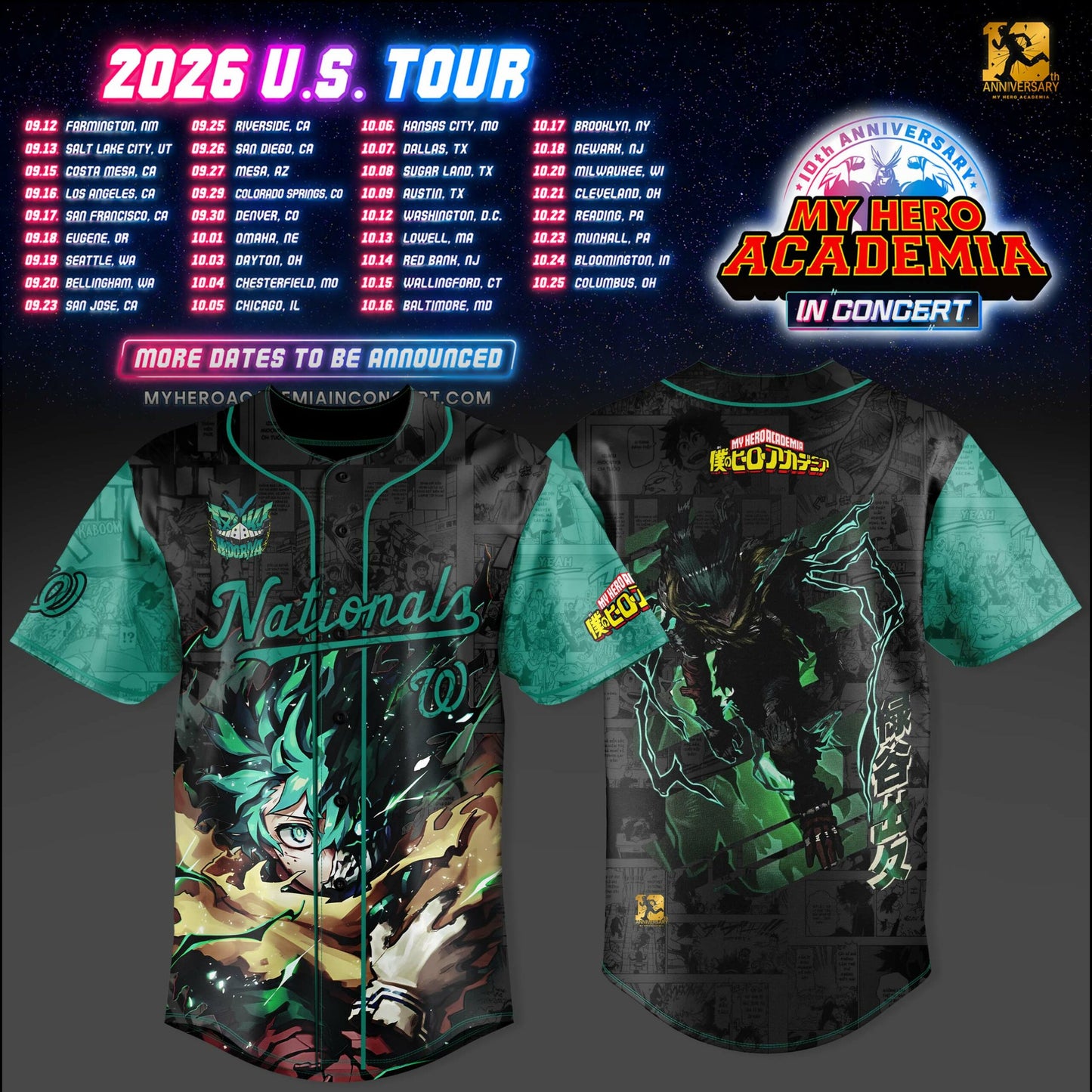 _My Hero Academia U.S. Tour Collection Jersey