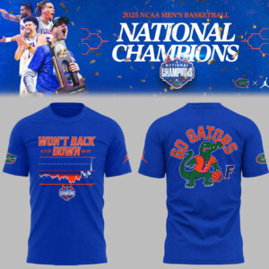 Limited Edition Florida Basketball: Won’t Back Down National Champions TShirt