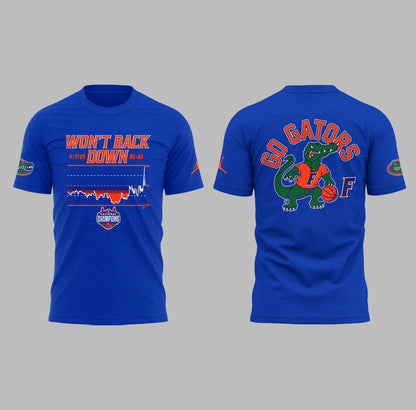 Limited Edition Florida Basketball: Won’t Back Down National Champions TShirt