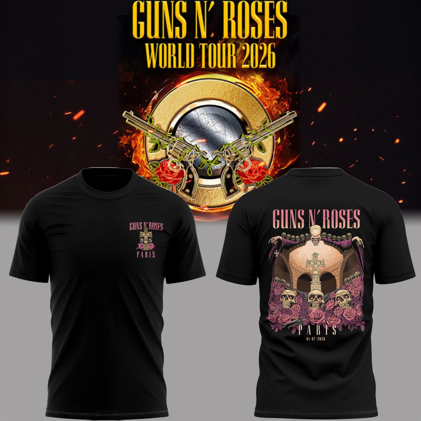 Limited Edition World Tour 2026 At Paris Shirt-PA070426007
