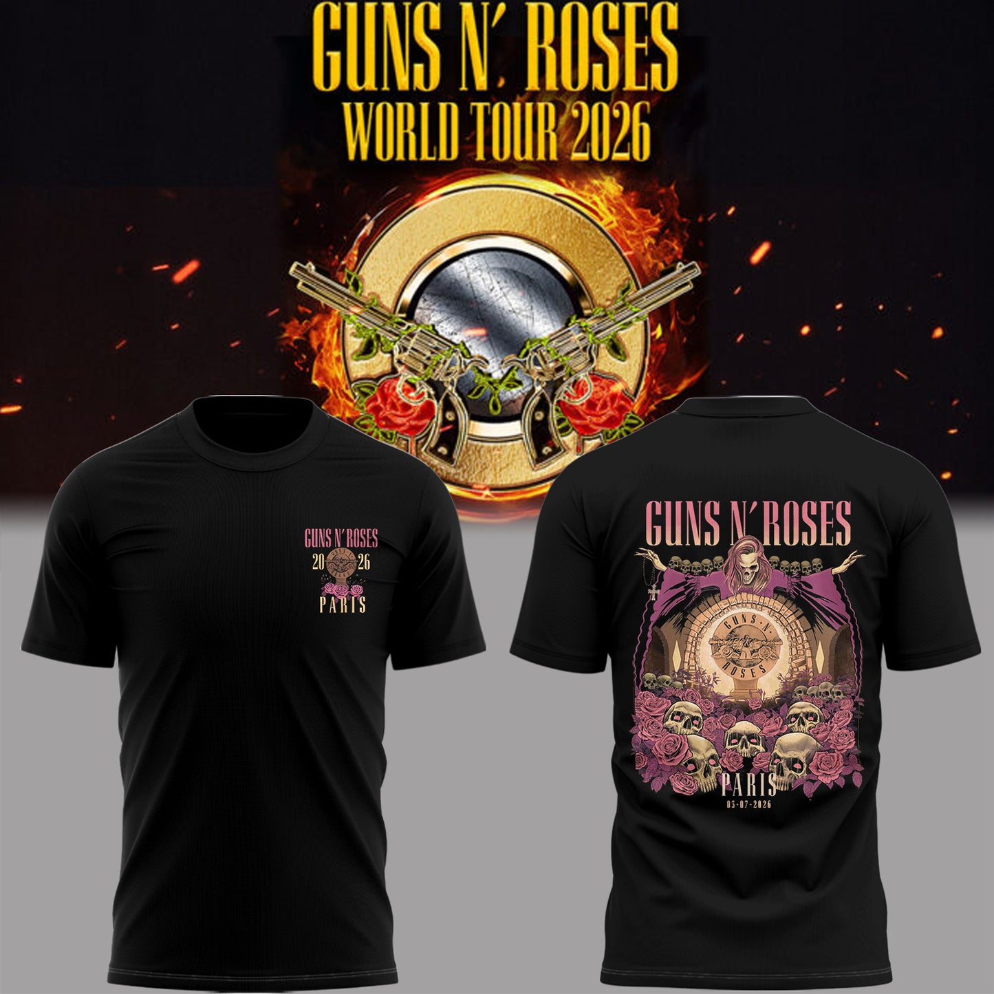 Limited Edition World Tour 2026 At Paris Shirt-PA070426009