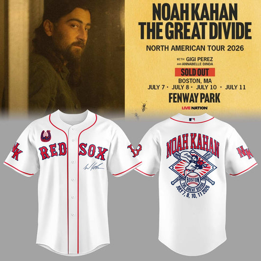 Limited Editon The Great Divide Tour At Fenway Park Boston Jersey-PA070626017