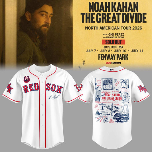 Limited Editon The Great Divide Tour At Fenway Park Boston Jersey-PA070626019