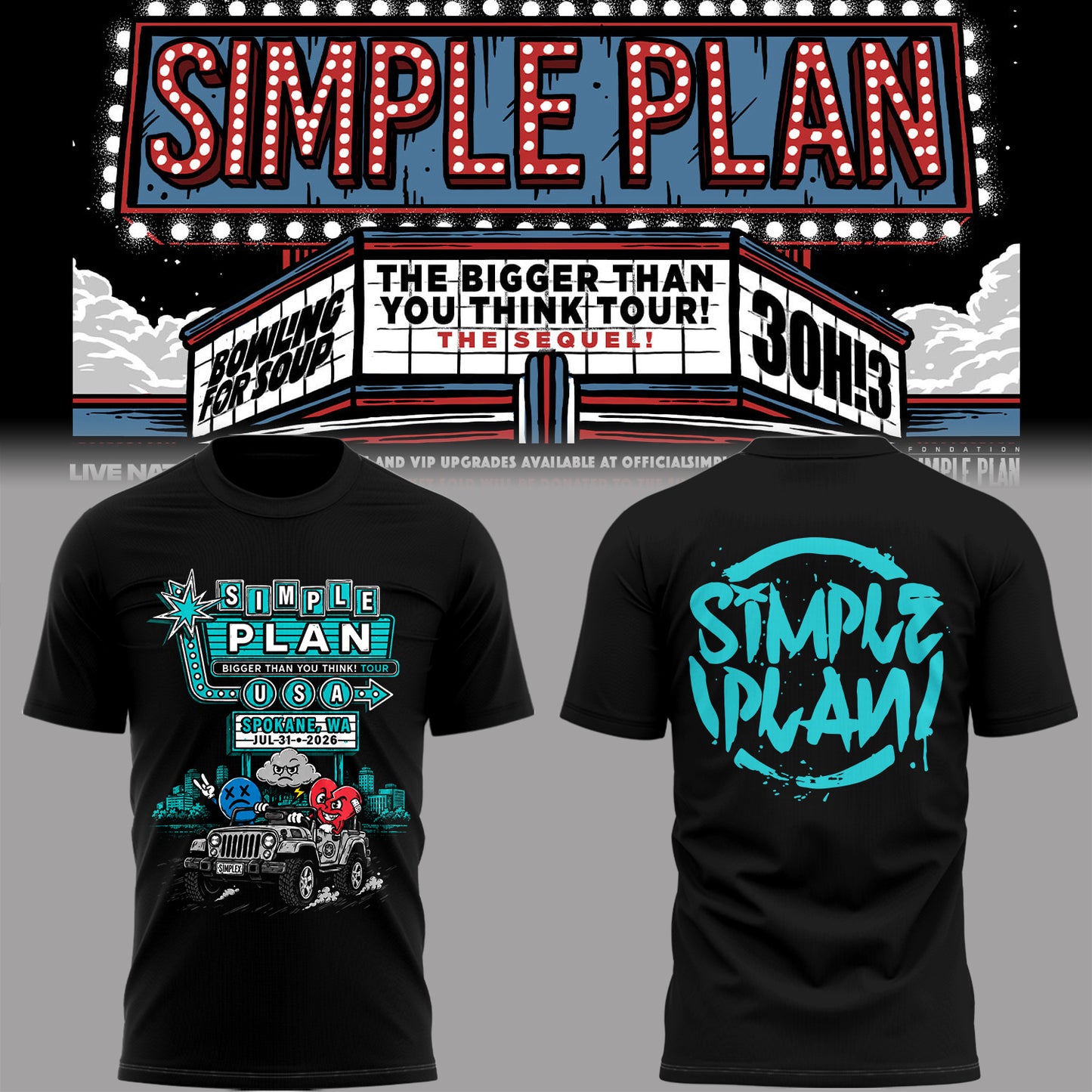 Limited Edition Bigger Than You Think! Tour in Spokane, WA Shirt