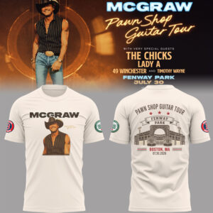 McGraw 🤠🎤 “Pawn Shop Guitar Tour 2026″at Fenway Park,MA Shirt