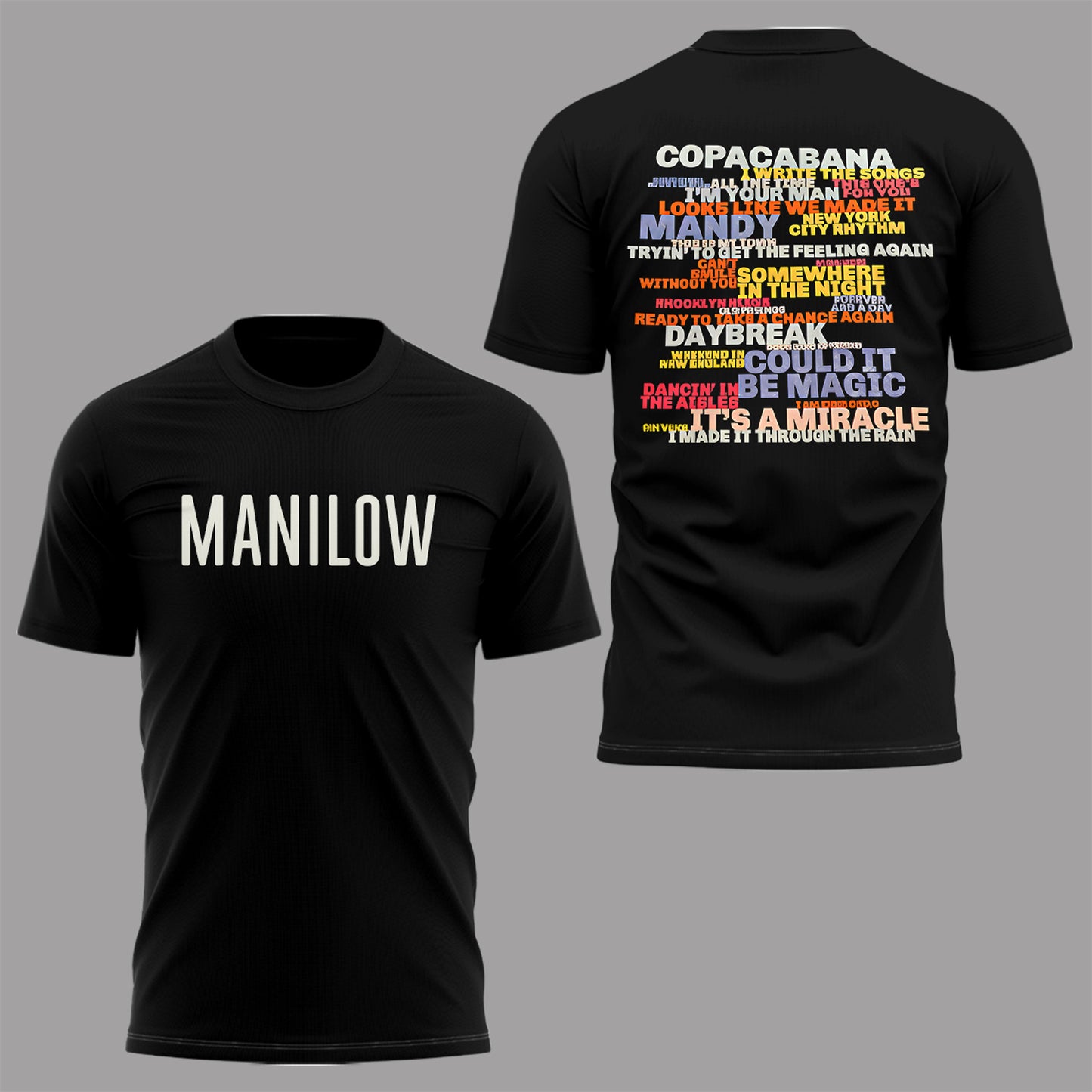 Limited Edition Barry Manilow The Last Columbus Concert Tshirt