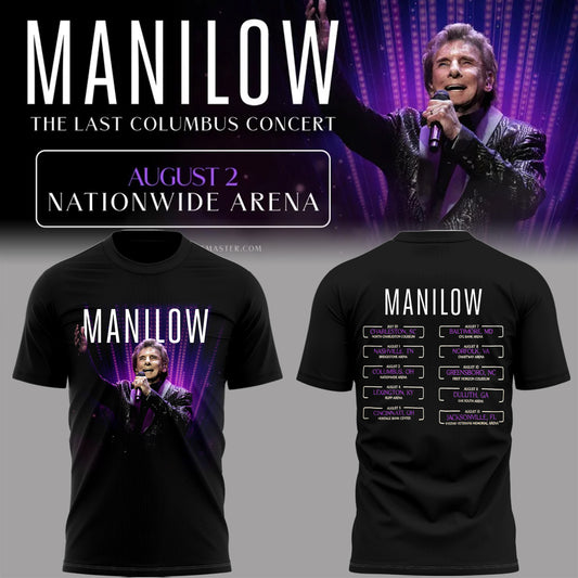 Limited Edition Barry Manilow The Last Columbus Concert Tshirt