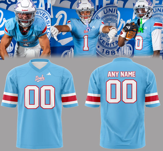 Limited Edition Powder Blue Throwback Custom Football Jersey