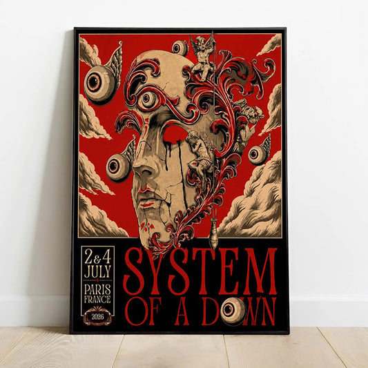 Limited Edition SOAD UK & Europe Stadium Tour 2026 Poster