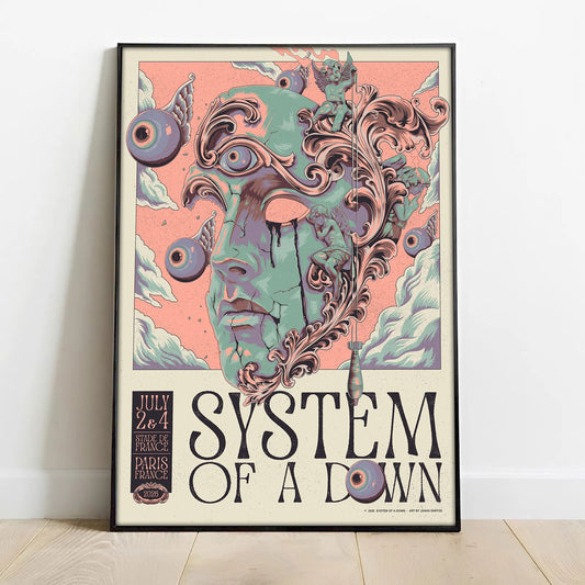 Limited Edition SOAD UK & Europe Stadium Tour 2026 Poster