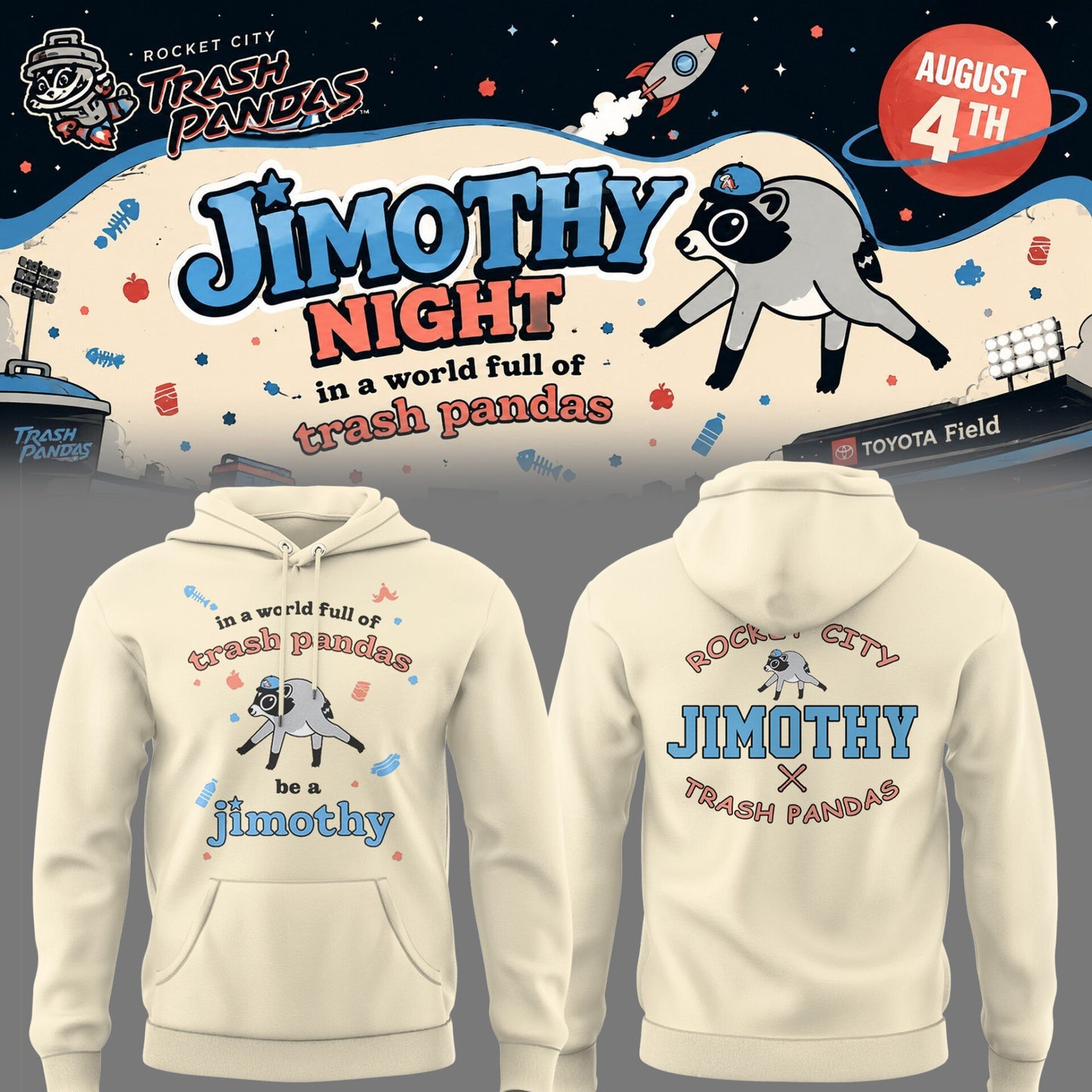 Limited Edition Jimothy Night 🦝☀️ Hoodie