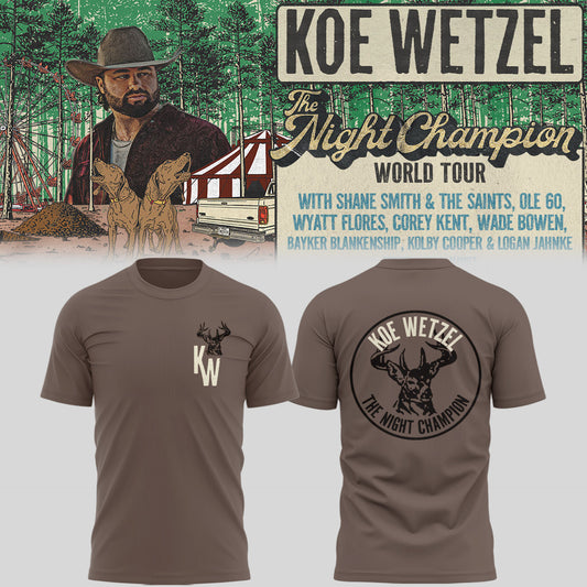 Limited Edition The Night Champion World Tour 2026 Shirt