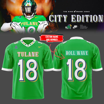 Limited Edition KING of Mardi Gras-2026 City Edition Custom Football Jersey