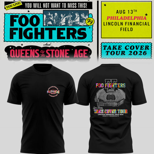 FF 🎸🎤 “Take Cover Tour 2026” in Philadelphia,PA TShirt
