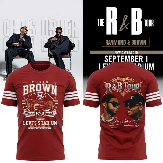 Chris Brown & Usher The R&B Tour 2026 Levi’s Stadium Shirt