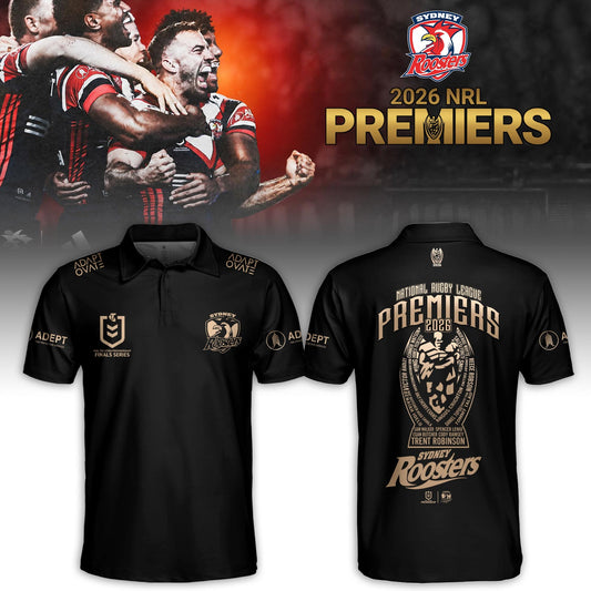 Limited Edition Sydney Roosters Premiers 2026 Polo