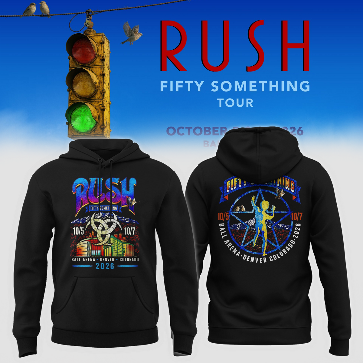 Fifty Something Tour 2026  Denver Colorado Hoodie