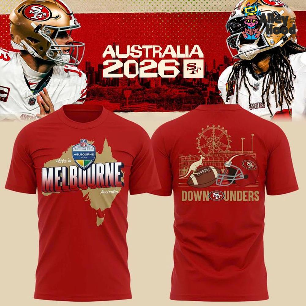 San Francisco 49ers  Melbourne Australia 2026 T-Shirt