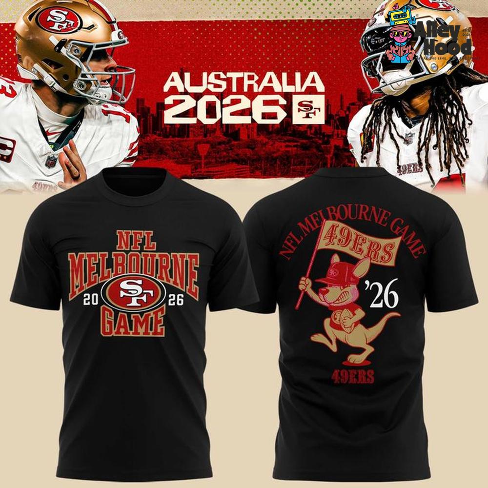 San Francisco 49ers  Melbourne Australia 2026 T-Shirt