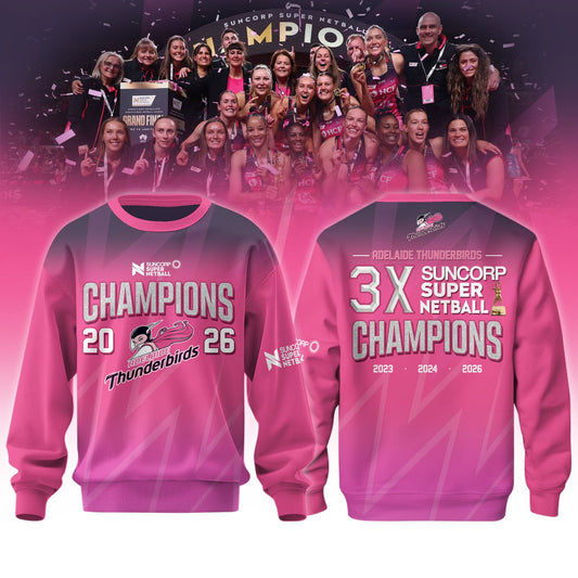 Adelaide Thunderbirds 2026 Champions Women’s Edition Sweatshirt For Fans