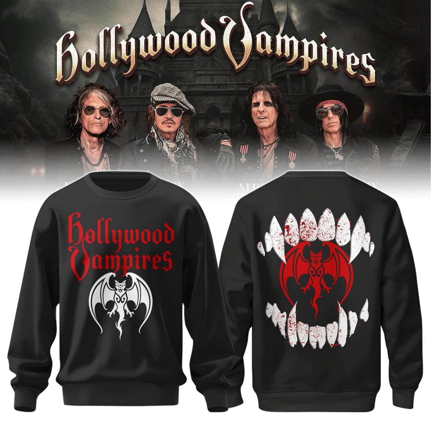 Hollywood Vampires 2026 Tour Merch ver 2