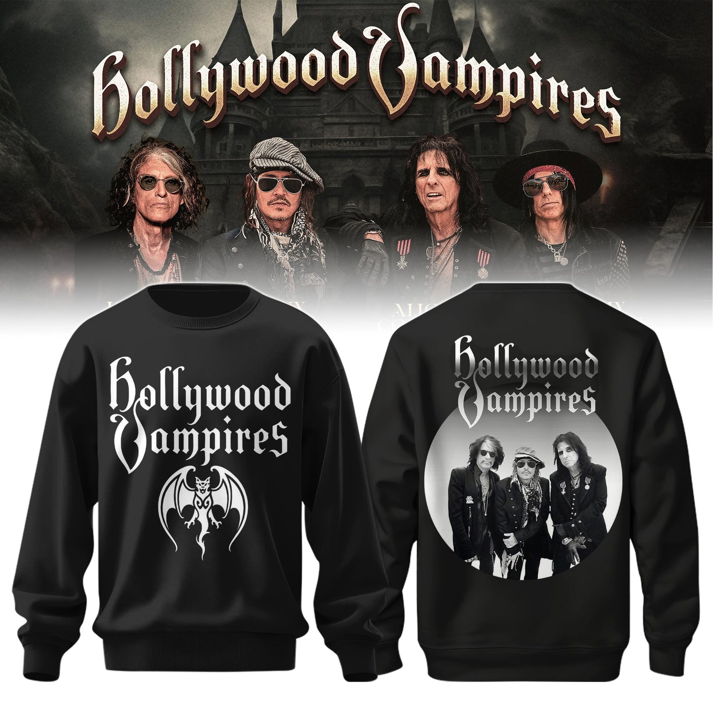 Hollywood Vampires 2026 Tour Merch ver 5