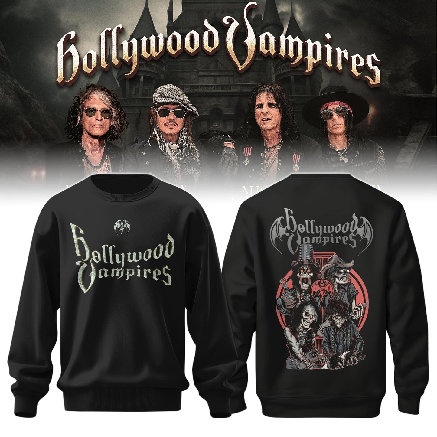Hollywood Vampires 2026 Tour Merch ver 7