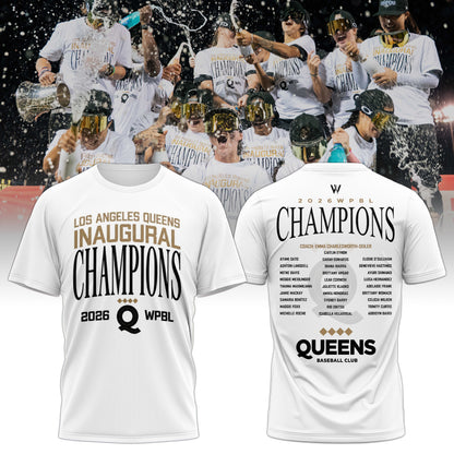 Queens Champions White Tee