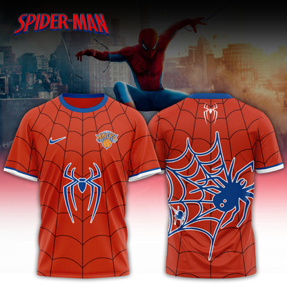 Knicks x Spider Man 2026 Edition Custom Tshirt for Fans V2