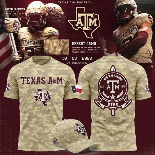 .Texas A&M Aggies Limited Camo Shirt NN
