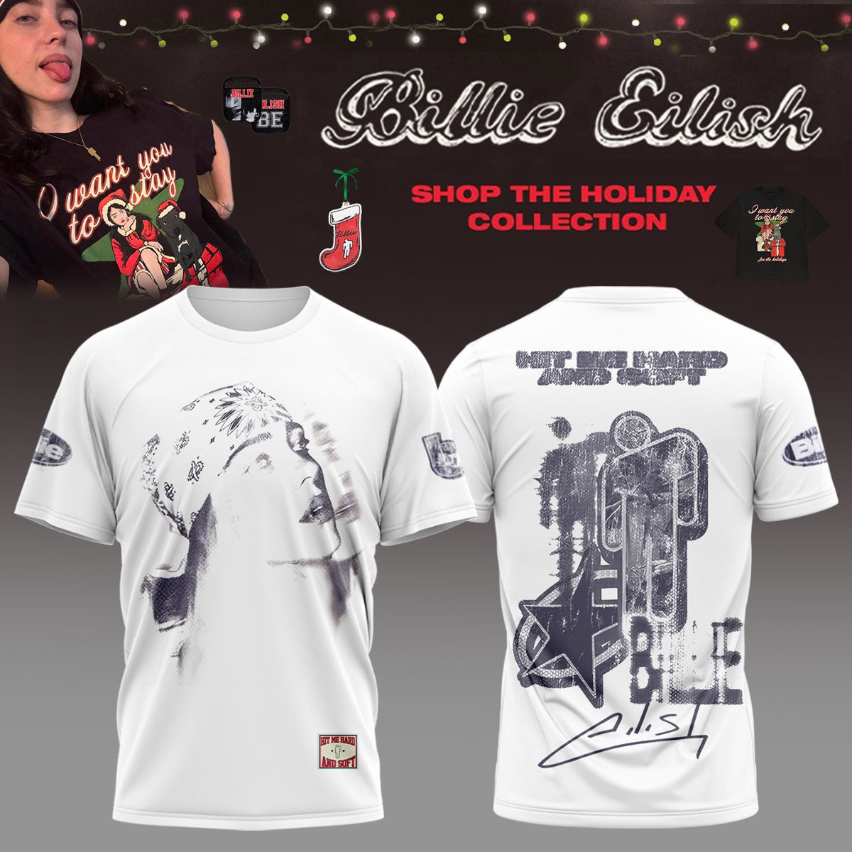 .Billie Eilish Hit Me Hard and Soft: The Tour Shirt