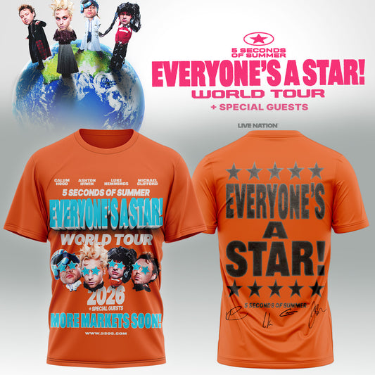 5SOS EVERYONE’S A STAR! World Tour Shirt