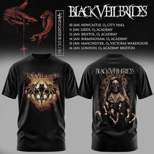 BLACK VEIL BRIDES – UK TOUR 2026 COLLECTION TEE
