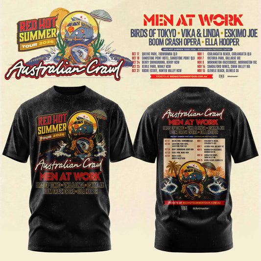 USTRALIAN CRAWL – RED HOT SUMMER TOUR 2026 TEE