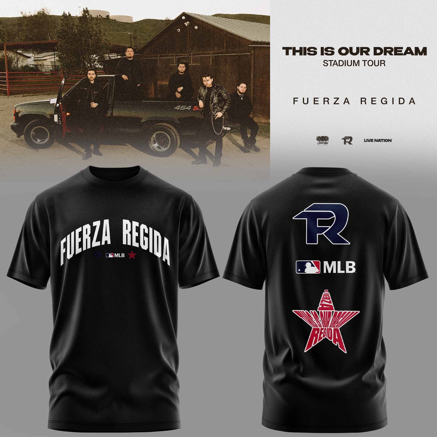 .THIS IS OUR DREAM STADIUM TOUR – FUERZA REGIDA TEE