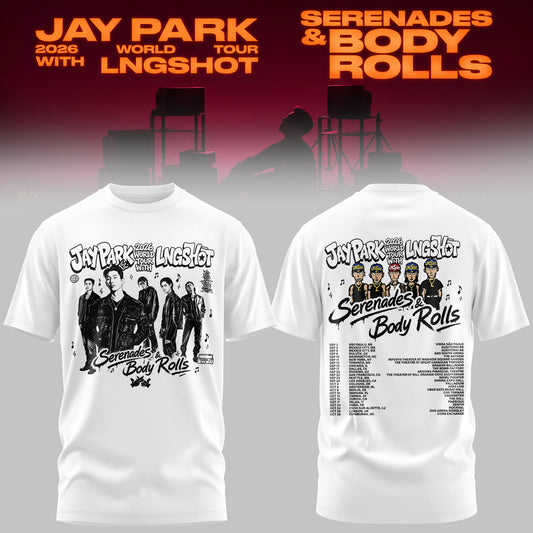 JAY PARK & LNGSHOT – 2026 World Tour ‘Serenades & Body Rolls’ Limited T-Shirt