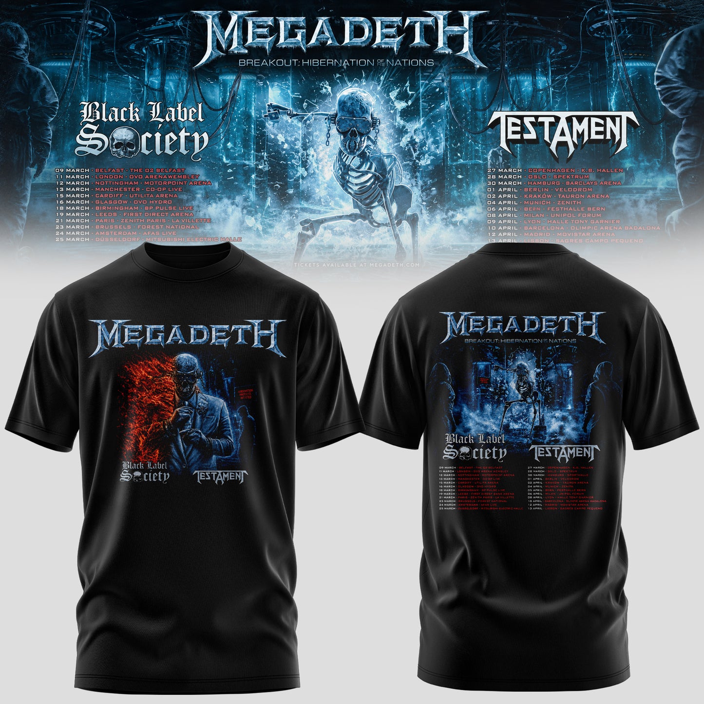 .MEGADETH – BREAKOUT: HIBERNATION OF NATIONS TOUR TEE