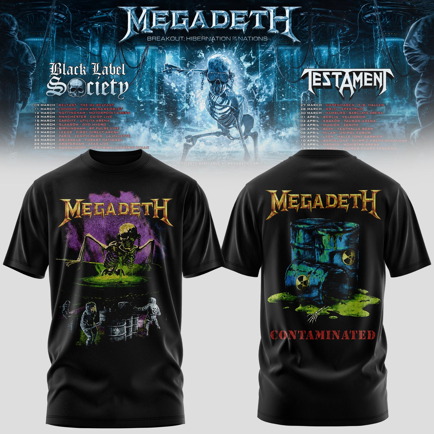 .MEGADETH – BREAKOUT: HIBERNATION OF NATIONS TOUR TEE