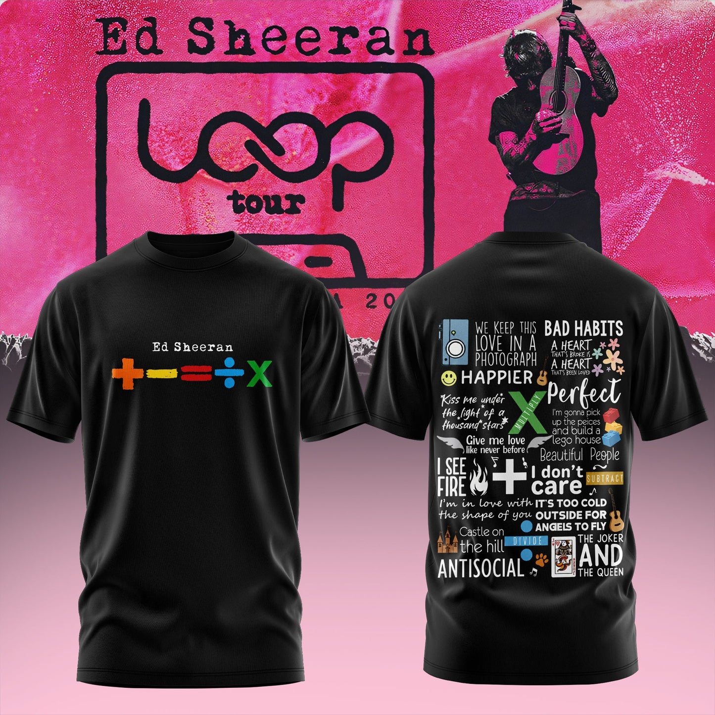 Ed Sheeran – Loop Tour NA 2026 Limited T-Shirt