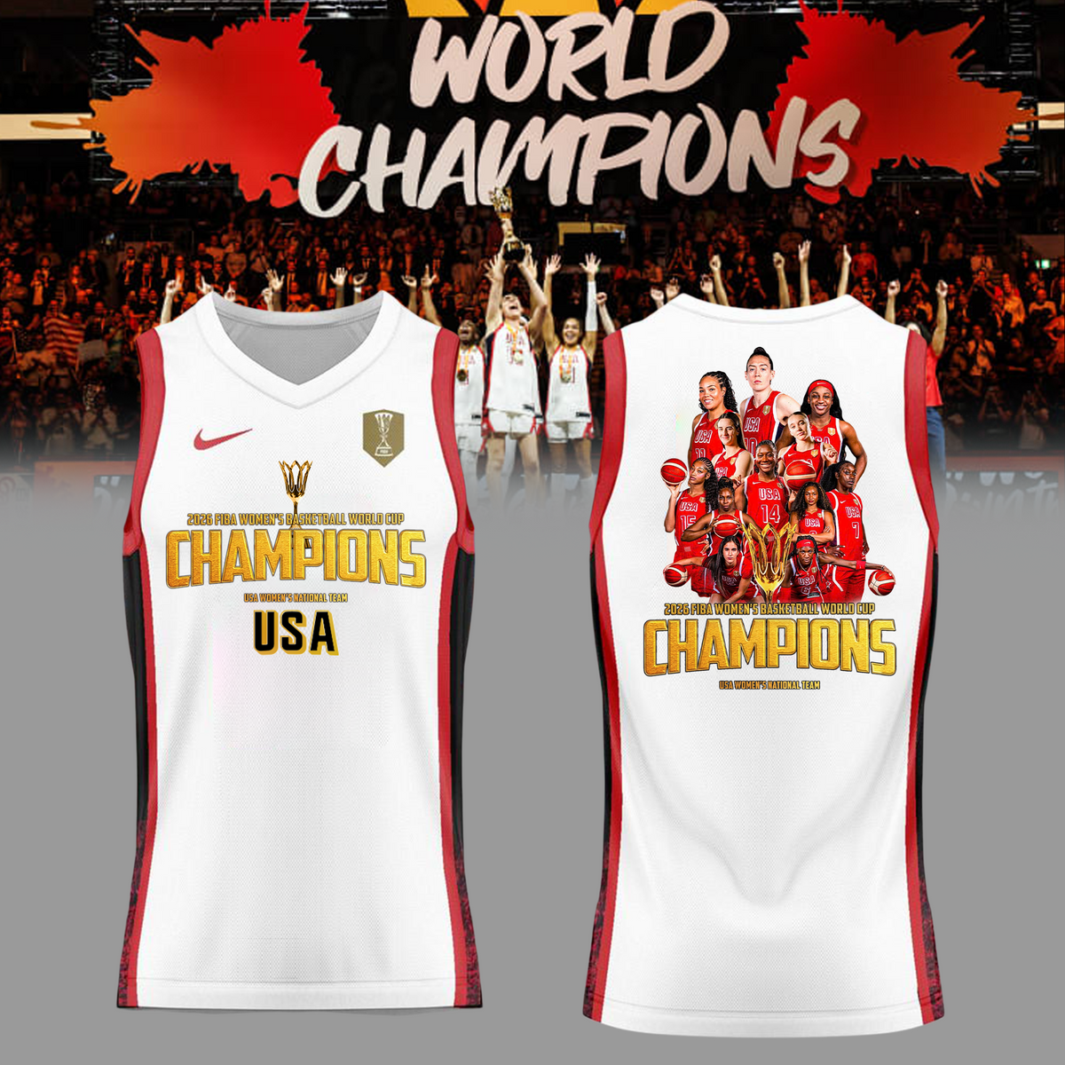 USA - FIBA Women's Basketball World Cup Champion Jersey