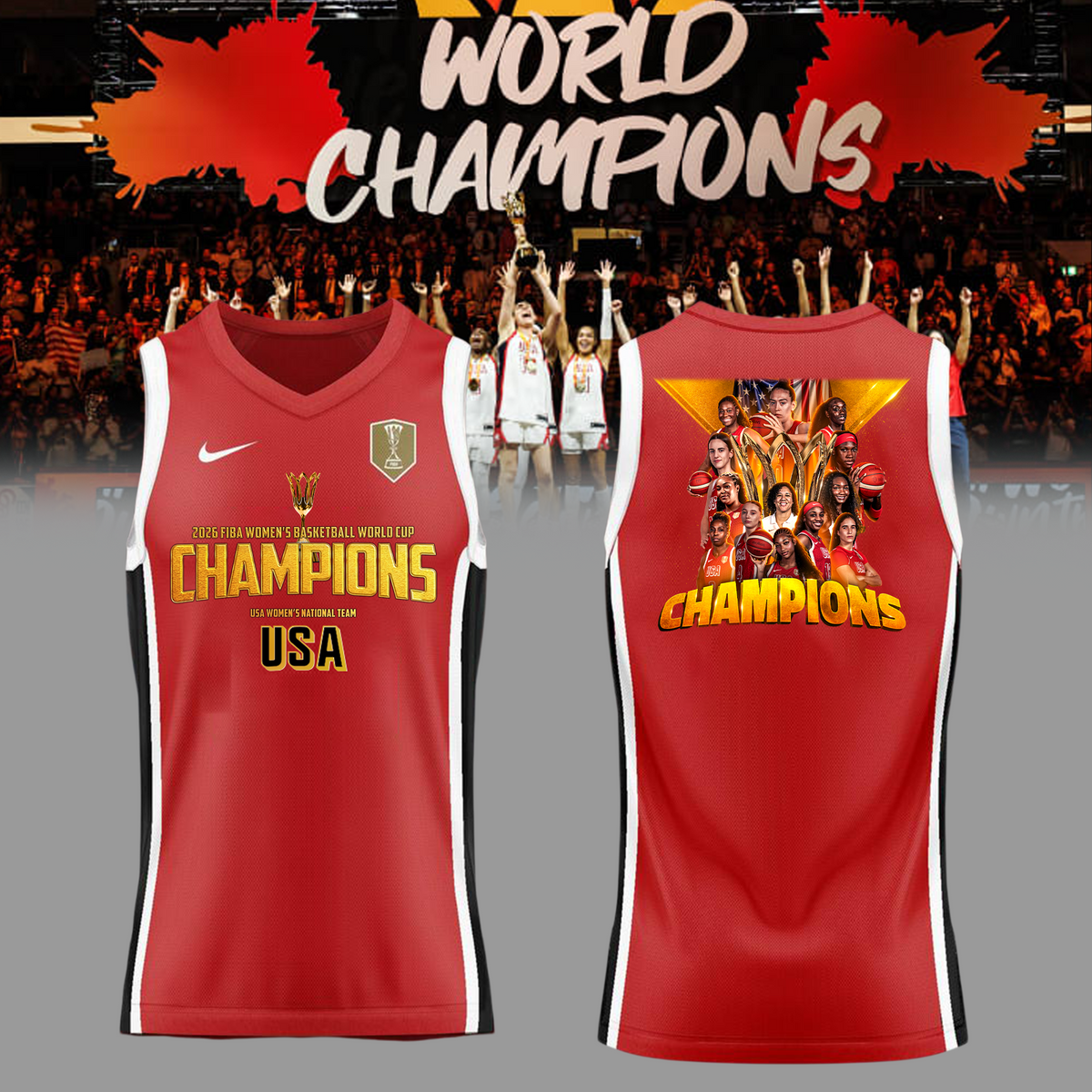 USA - FIBA Women's Basketball World Cup Champion Jersey
