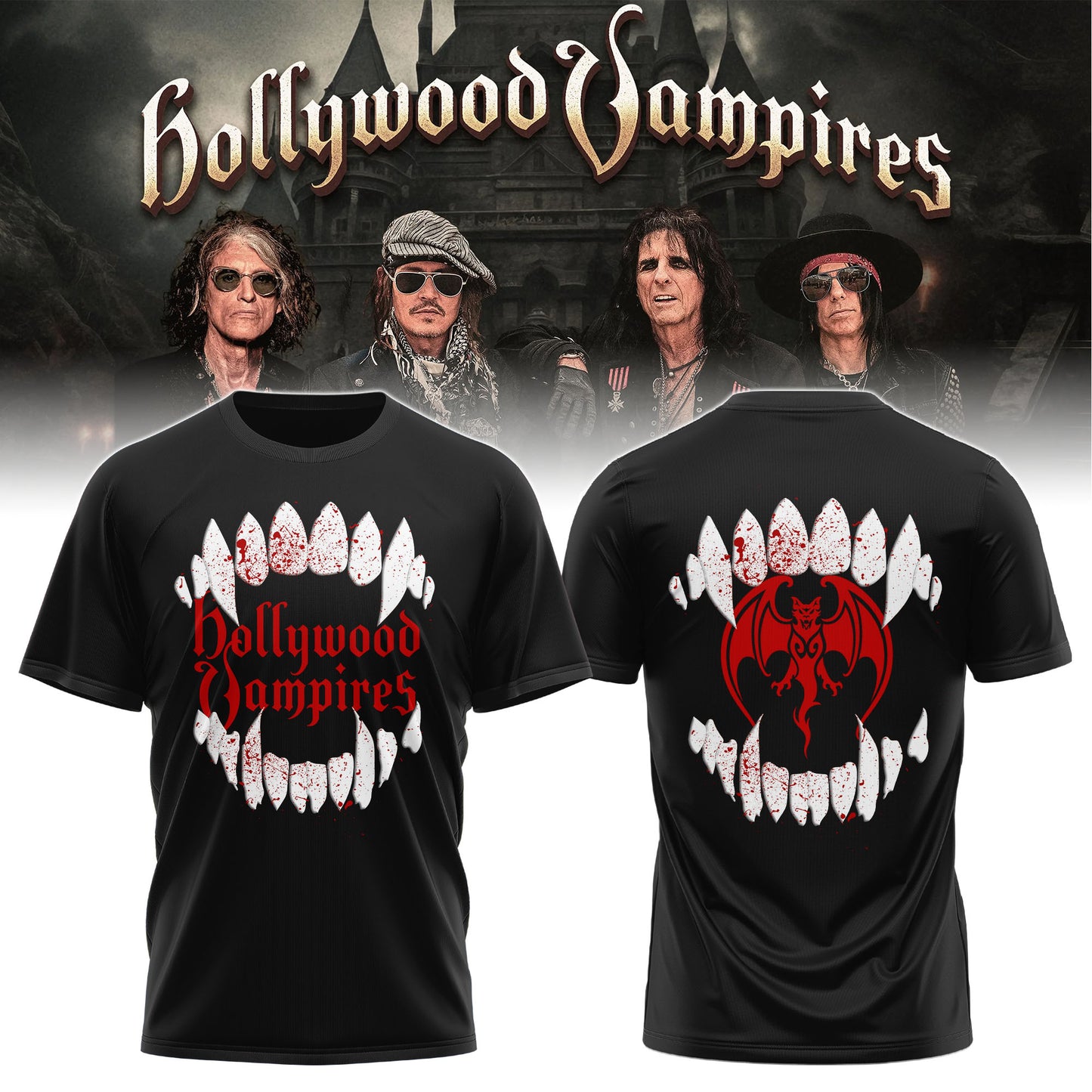 Hollywood Vampires 2026 Tour Merch ver 1