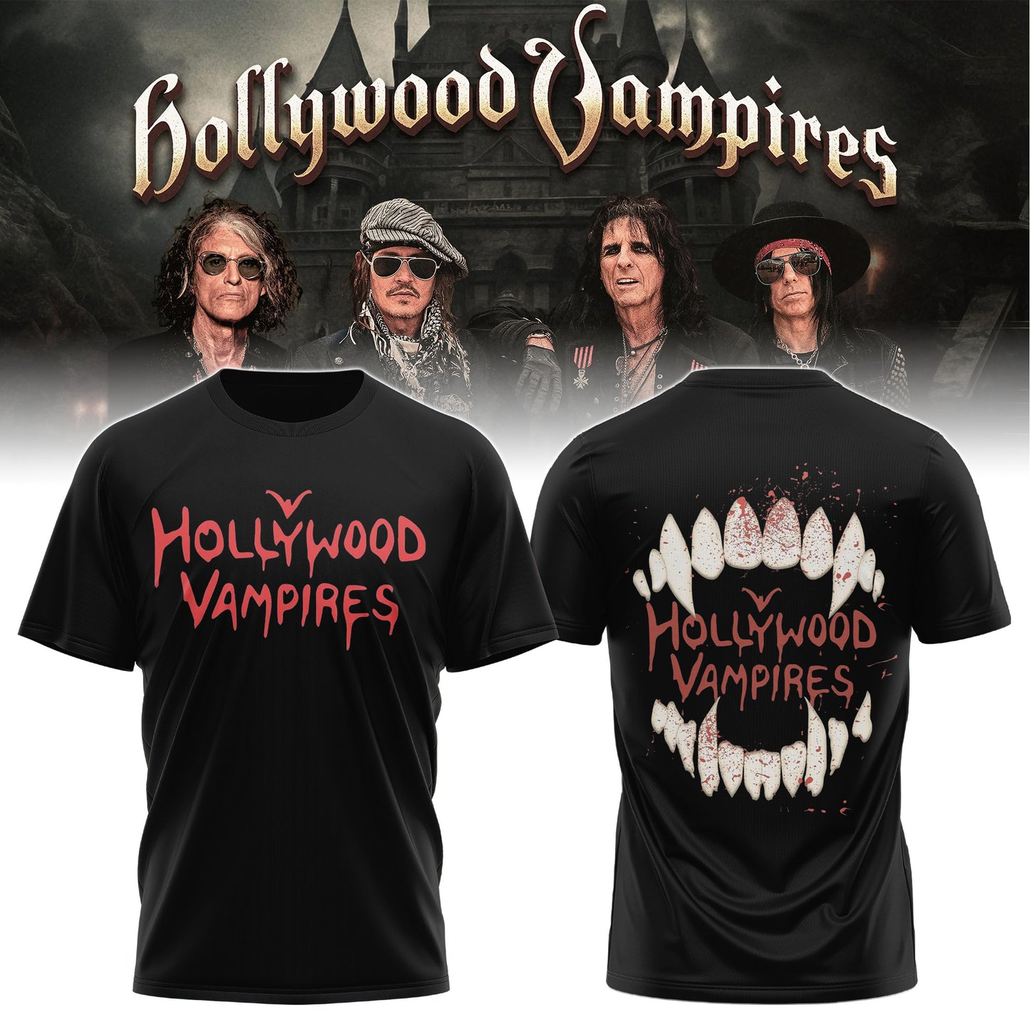 Hollywood Vampires 2026 Tour Merch ver 4