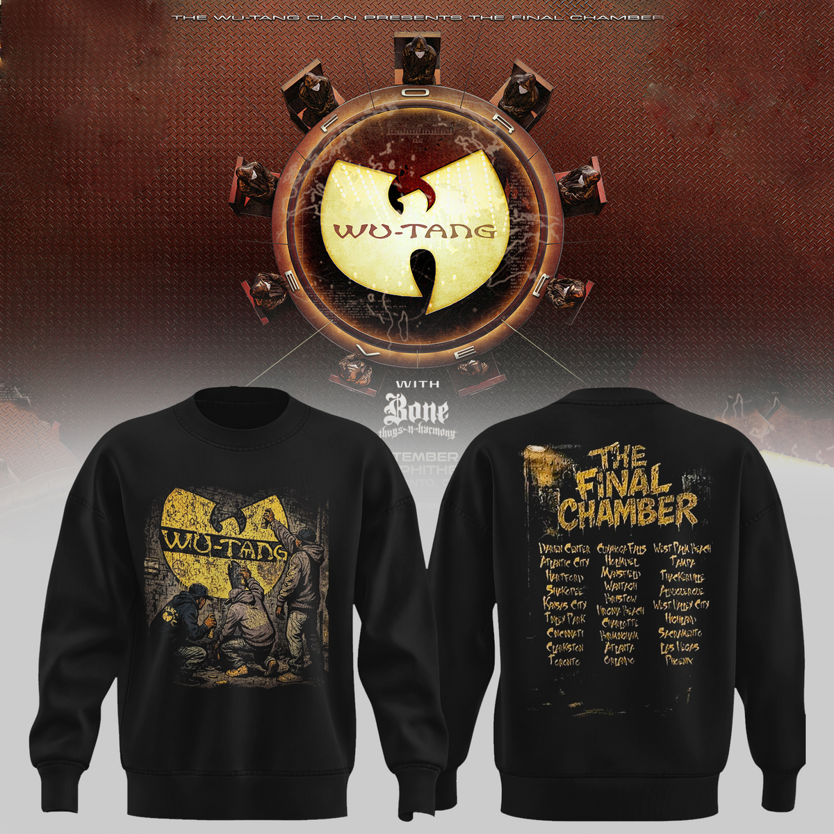 The Final Chamber Tour 2026 North America Merch Wall Spray Sweater