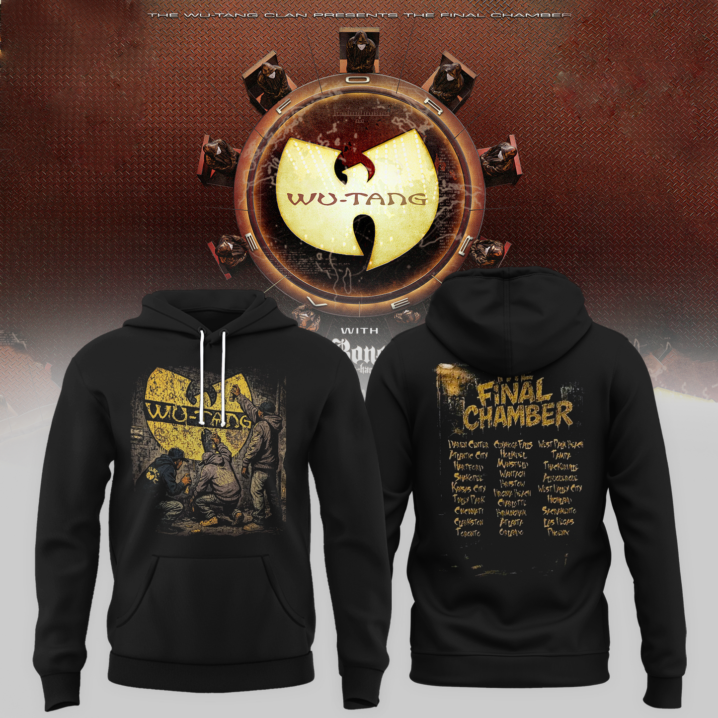 The Final Chamber Tour 2026 North America Merch Wall Spray Hoodie
