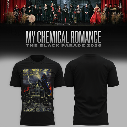 Limited Edition MCR Long Live The Black Parade Tour US 2026 At Denver Tshirt