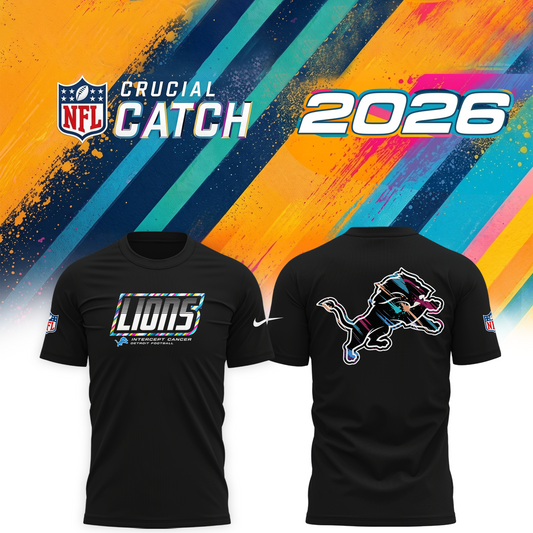 D. Lions 2026 Crucial Catch Limited Tshirt