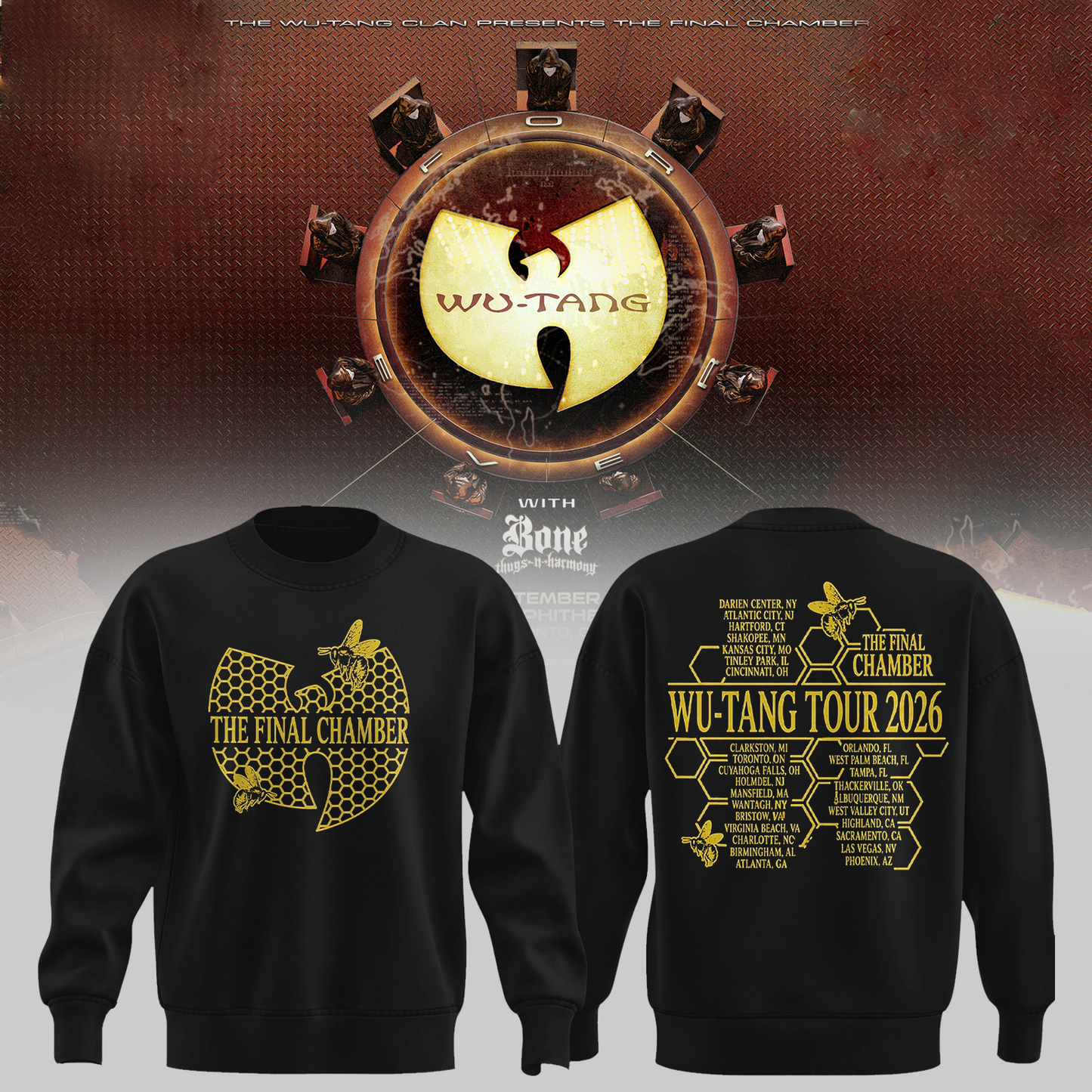 The Final Chamber Tour 2026 North America Merch Bee Comb Sweater