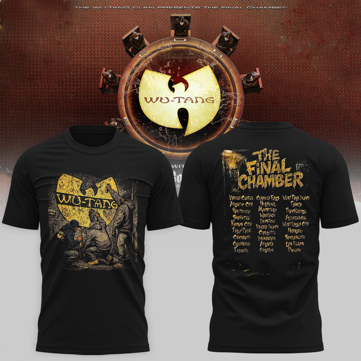 The Final Chamber Tour 2026 North America Merch Wall Spray T-Shirt