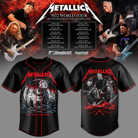 M72 World Tour 2026-2027 3D Graphic Baseball Jersey V5